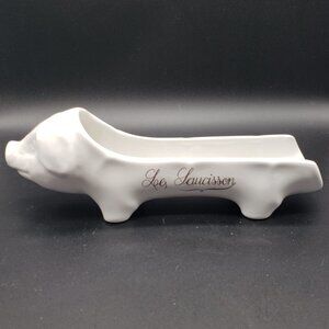 Le Saucisson Pig-Shaped French Porcelain 10.5" Sausage Serving Dish